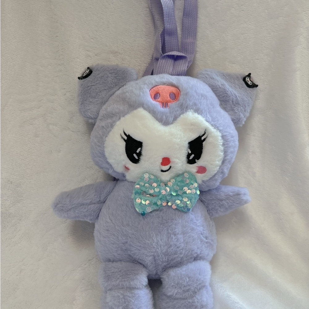 Carton My Melody Kuromi Plush Backpack - Picture 3 of 5